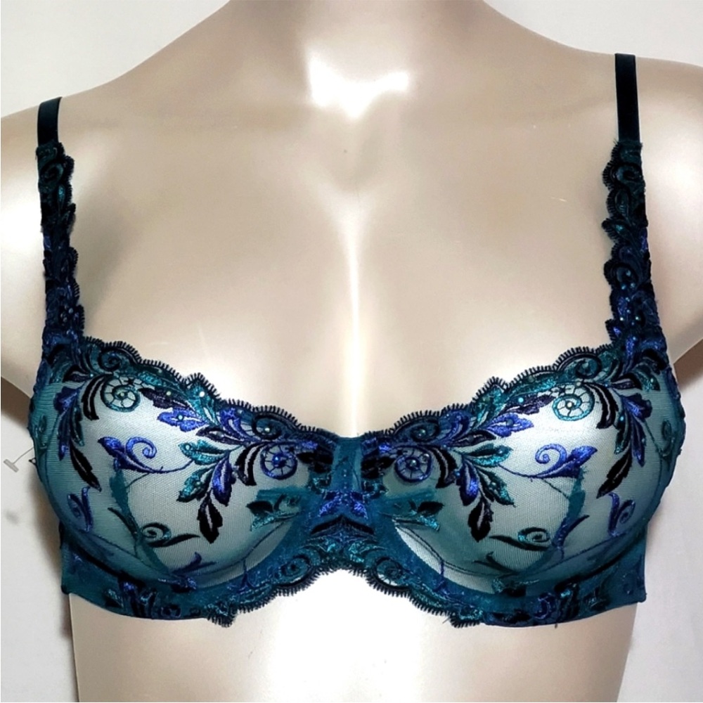 Soma Unlined Floral Embroidered Underwire Bra